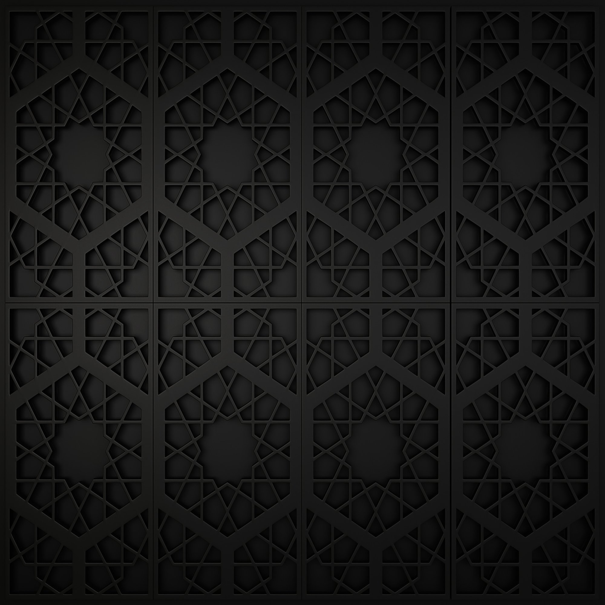 3D rendering Black Background 64